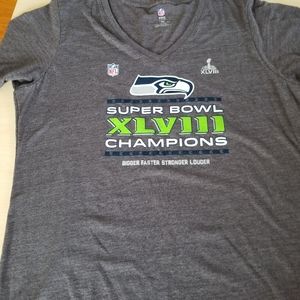 NWOT Seahawks Superbowl Champions teeshirt